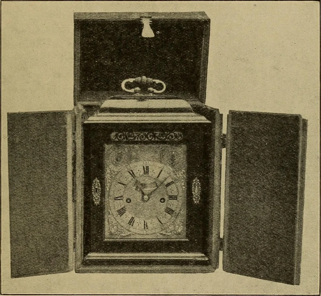 An illustration from Old clocks and watches & their makers : being an historical and descriptive account of the different styles of clocks and watches of the past, in England and abroad, to which is added a list of nearly twelve thousand makers, 1922, leaf 302