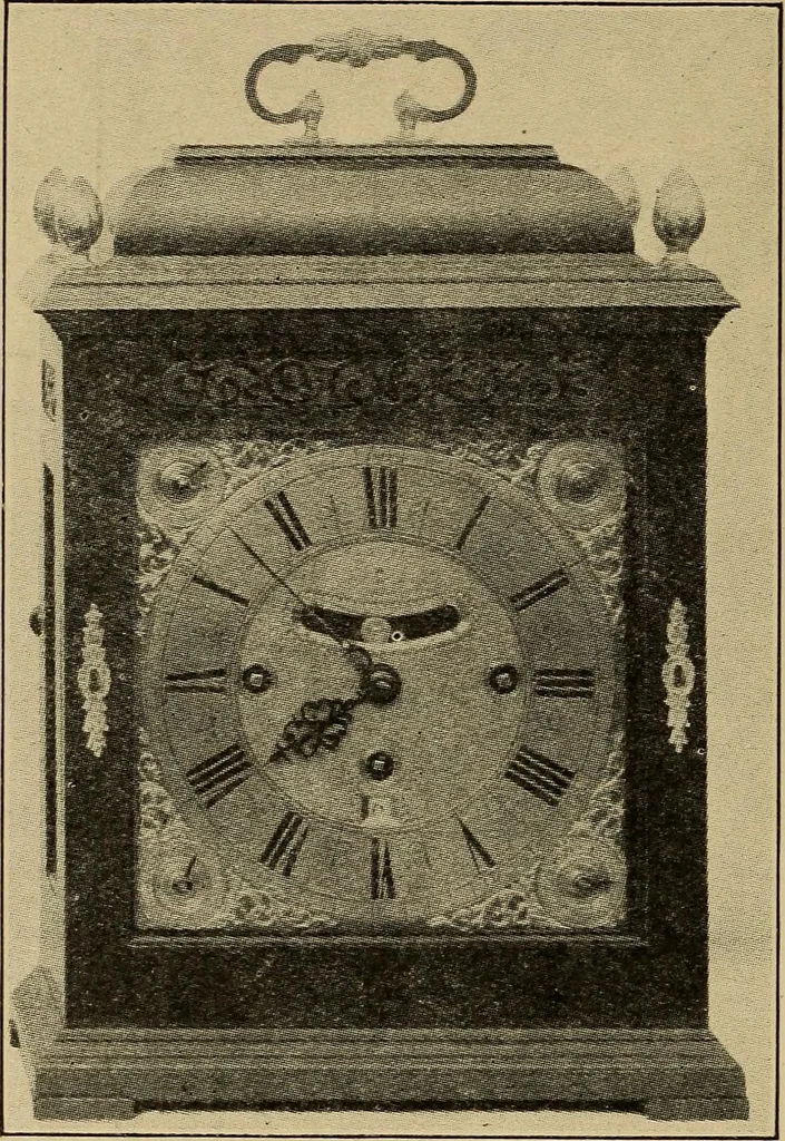 An illustration from Old clocks and watches & their makers : being an historical and descriptive account of the different styles of clocks and watches of the past, in England and abroad, to which is added a list of nearly twelve thousand makers, 1922, leaf 321