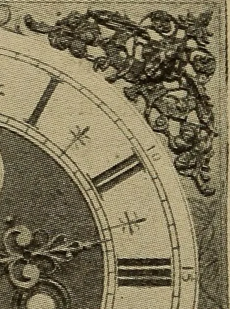 An illustration from Old clocks and watches & their makers : being an historical and descriptive account of the different styles of clocks and watches of the past, in England and abroad, to which is added a list of nearly twelve thousand makers, 1922, leaf 325