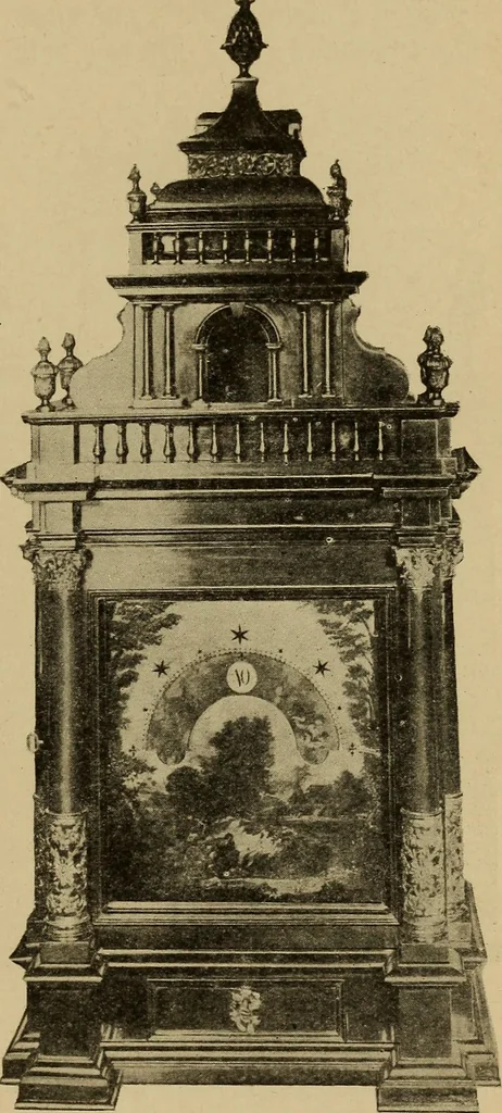 An illustration from Old clocks and watches & their makers : being an historical and descriptive account of the different styles of clocks and watches of the past, in England and abroad, to which is added a list of nearly twelve thousand makers, 1922, leaf 332