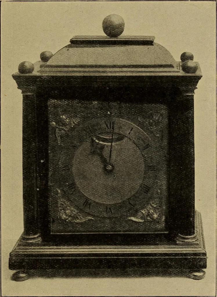 An illustration from Old clocks and watches & their makers : being an historical and descriptive account of the different styles of clocks and watches of the past, in England and abroad, to which is added a list of nearly twelve thousand makers, 1922, leaf 334