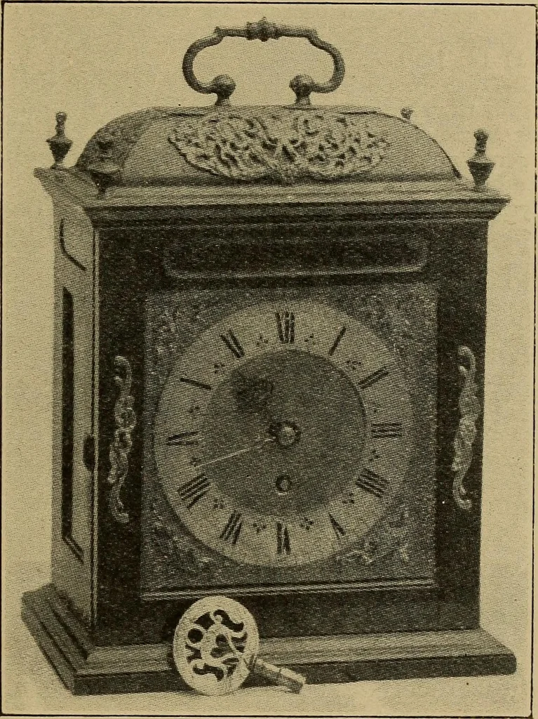 An illustration from Old clocks and watches & their makers : being an historical and descriptive account of the different styles of clocks and watches of the past, in England and abroad, to which is added a list of nearly twelve thousand makers, 1922, leaf 346