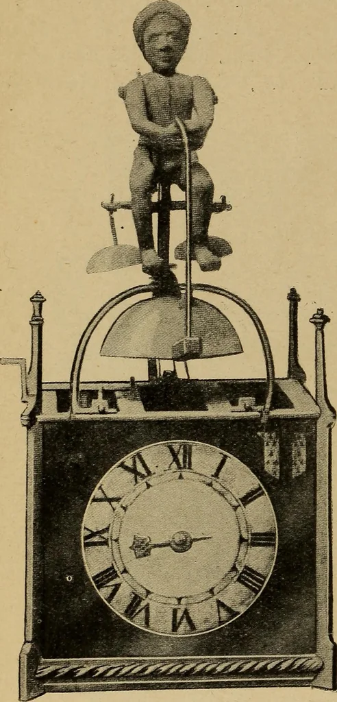 An illustration from Old clocks and watches & their makers : being an historical and descriptive account of the different styles of clocks and watches of the past, in England and abroad, to which is added a list of nearly twelve thousand makers, 1922, leaf 39