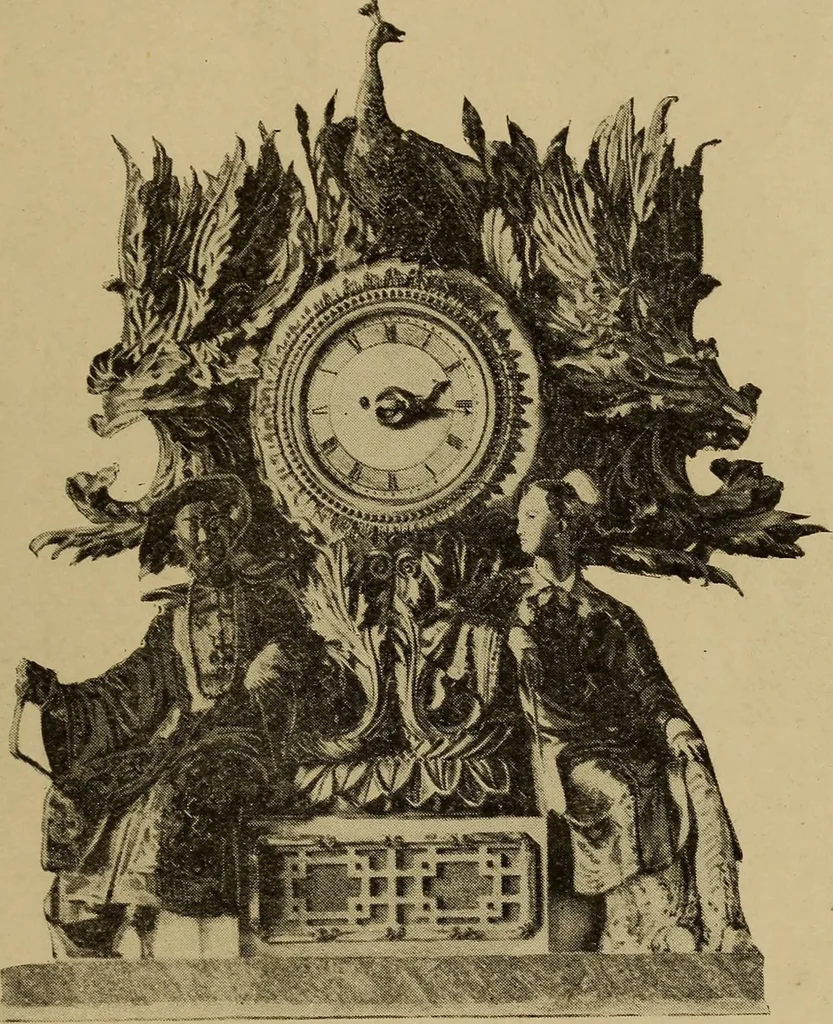 An illustration from Old clocks and watches & their makers : being an historical and descriptive account of the different styles of clocks and watches of the past, in England and abroad, to which is added a list of nearly twelve thousand makers, 1922, leaf 390