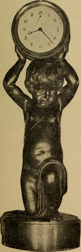 An illustration from Old clocks and watches & their makers : being an historical and descriptive account of the different styles of clocks and watches of the past, in England and abroad, to which is added a list of nearly twelve thousand makers, 1922, leaf 408