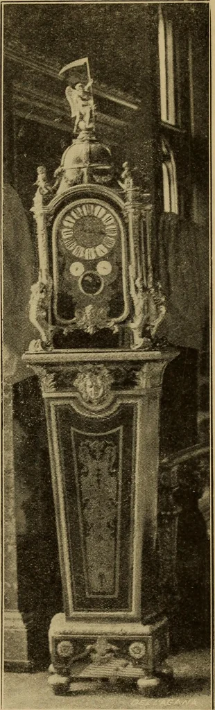 An illustration from Old clocks and watches & their makers : being an historical and descriptive account of the different styles of clocks and watches of the past, in England and abroad, to which is added a list of nearly twelve thousand makers, 1922, leaf 424