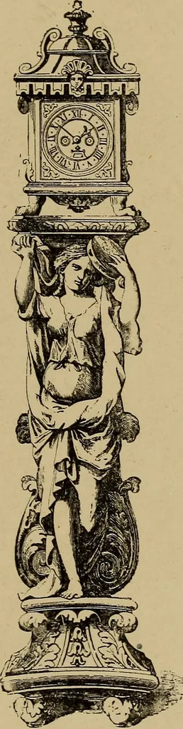 An illustration from Old clocks and watches & their makers : being an historical and descriptive account of the different styles of clocks and watches of the past, in England and abroad, to which is added a list of nearly twelve thousand makers, 1922, leaf 426