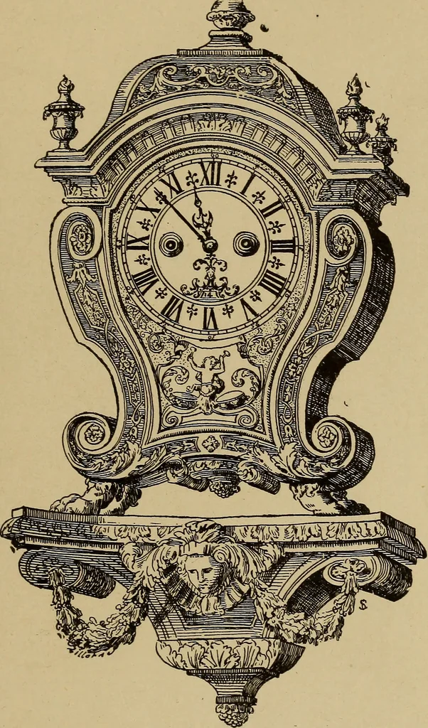 An illustration from Old clocks and watches & their makers : being an historical and descriptive account of the different styles of clocks and watches of the past, in England and abroad, to which is added a list of nearly twelve thousand makers, 1922, leaf 428