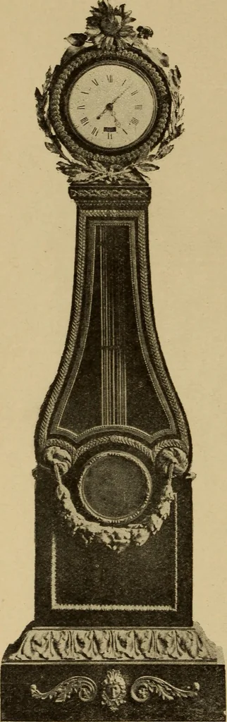 An illustration from Old clocks and watches & their makers : being an historical and descriptive account of the different styles of clocks and watches of the past, in England and abroad, to which is added a list of nearly twelve thousand makers, 1922, leaf 431