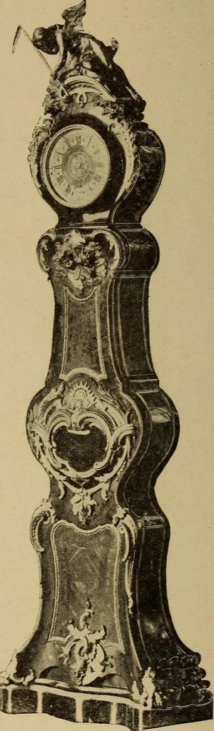 An illustration from Old clocks and watches & their makers : being an historical and descriptive account of the different styles of clocks and watches of the past, in England and abroad, to which is added a list of nearly twelve thousand makers, 1922, leaf 431
