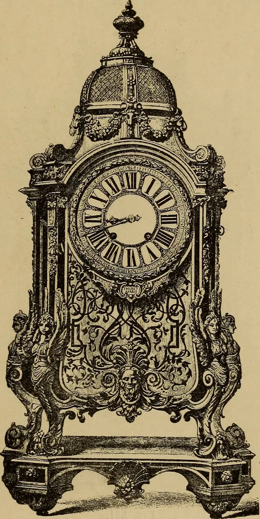An illustration from Old clocks and watches & their makers : being an historical and descriptive account of the different styles of clocks and watches of the past, in England and abroad, to which is added a list of nearly twelve thousand makers, 1922, leaf 434