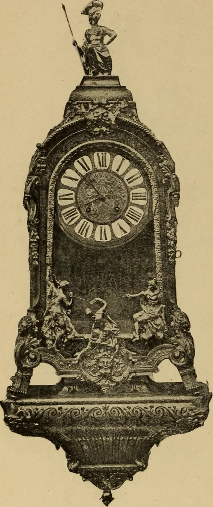 An illustration from Old clocks and watches & their makers : being an historical and descriptive account of the different styles of clocks and watches of the past, in England and abroad, to which is added a list of nearly twelve thousand makers, 1922, leaf 439