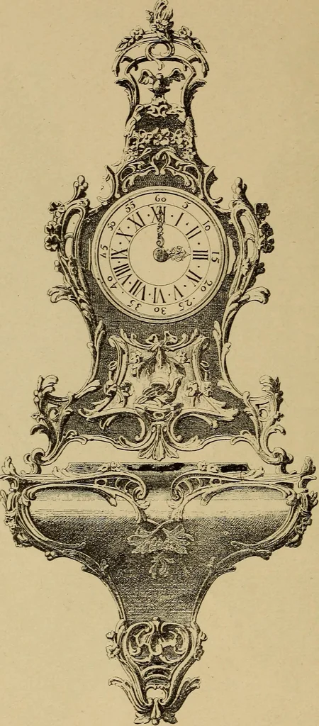 An illustration from Old clocks and watches & their makers : being an historical and descriptive account of the different styles of clocks and watches of the past, in England and abroad, to which is added a list of nearly twelve thousand makers, 1922, leaf 441