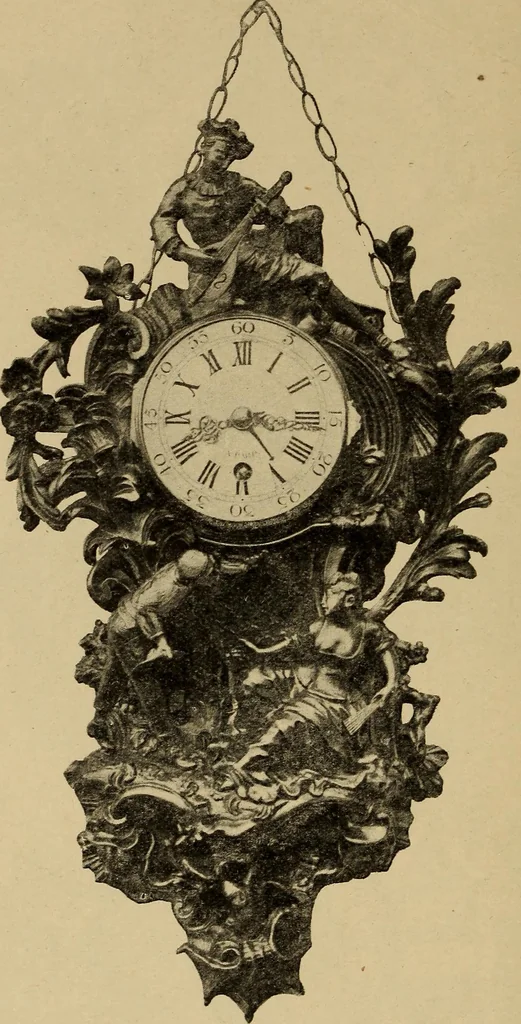 An illustration from Old clocks and watches & their makers : being an historical and descriptive account of the different styles of clocks and watches of the past, in England and abroad, to which is added a list of nearly twelve thousand makers, 1922, leaf 443
