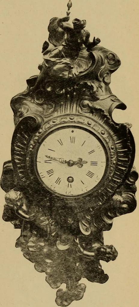 An illustration from Old clocks and watches & their makers : being an historical and descriptive account of the different styles of clocks and watches of the past, in England and abroad, to which is added a list of nearly twelve thousand makers, 1922, leaf 444