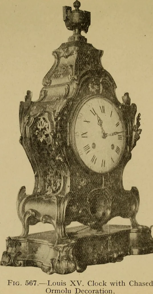 An illustration from Old clocks and watches & their makers : being an historical and descriptive account of the different styles of clocks and watches of the past, in England and abroad, to which is added a list of nearly twelve thousand makers, 1922, leaf 446