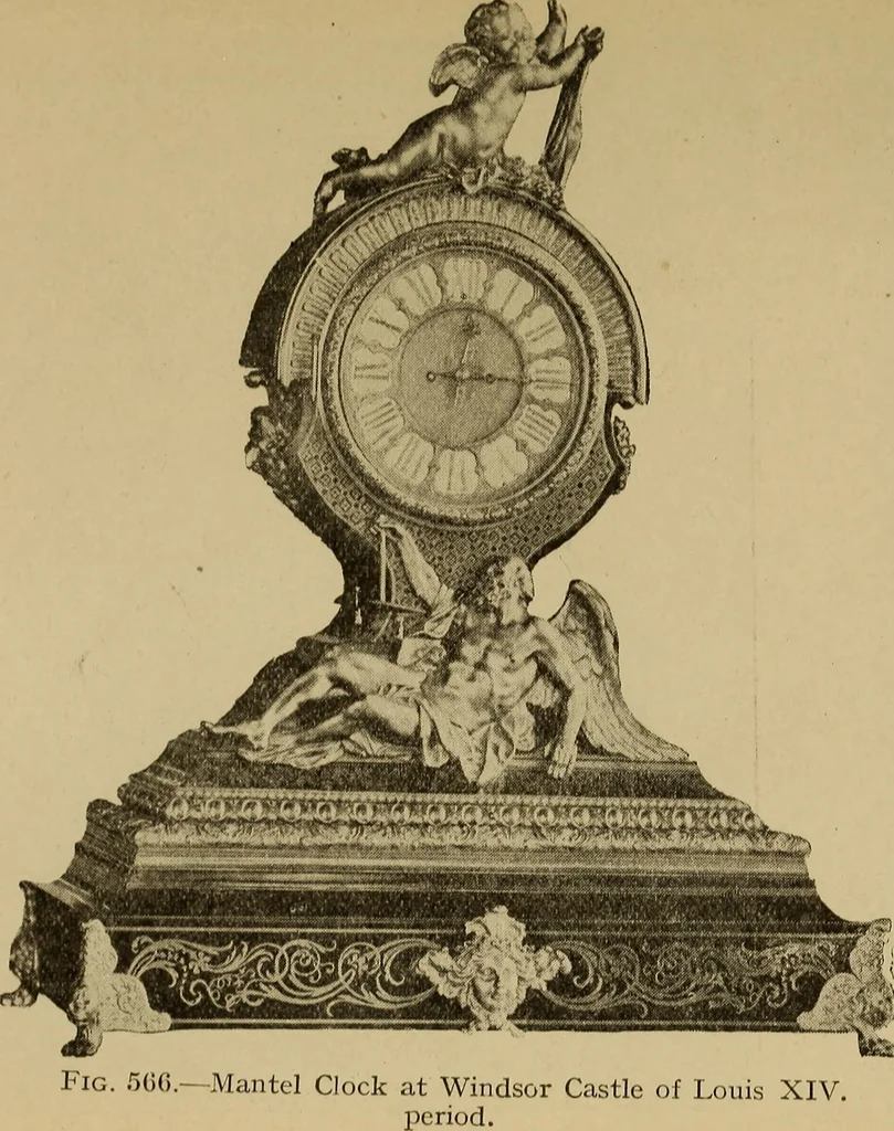 An illustration from Old clocks and watches & their makers : being an historical and descriptive account of the different styles of clocks and watches of the past, in England and abroad, to which is added a list of nearly twelve thousand makers, 1922, leaf 446