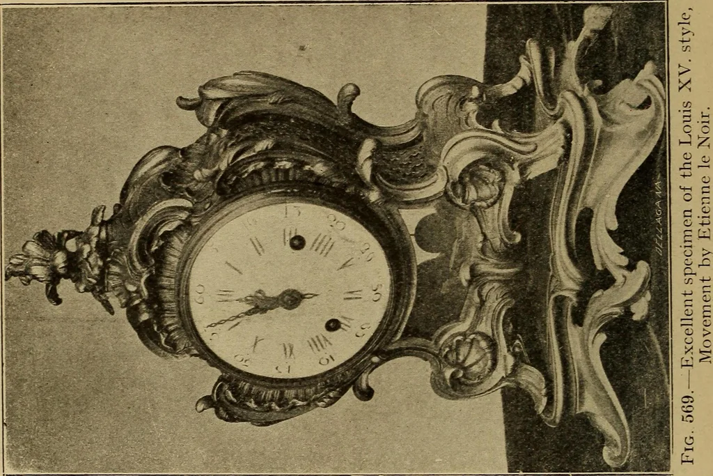 An illustration from Old clocks and watches & their makers : being an historical and descriptive account of the different styles of clocks and watches of the past, in England and abroad, to which is added a list of nearly twelve thousand makers, 1922, leaf 447
