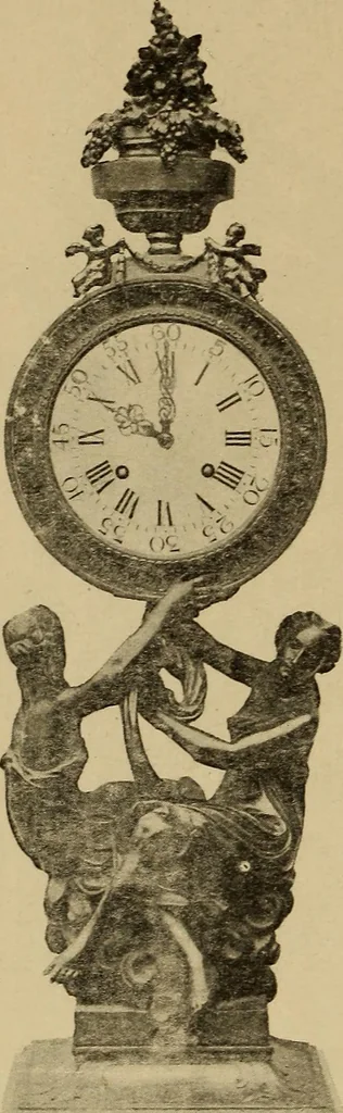 An illustration from Old clocks and watches & their makers : being an historical and descriptive account of the different styles of clocks and watches of the past, in England and abroad, to which is added a list of nearly twelve thousand makers, 1922, leaf 451