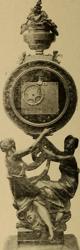 An illustration from Old clocks and watches & their makers : being an historical and descriptive account of the different styles of clocks and watches of the past, in England and abroad, to which is added a list of nearly twelve thousand makers, 1922, leaf 451