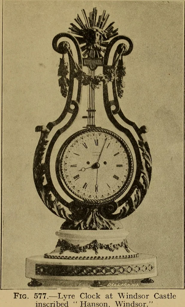 An illustration from Old clocks and watches & their makers : being an historical and descriptive account of the different styles of clocks and watches of the past, in England and abroad, to which is added a list of nearly twelve thousand makers, 1922, leaf 454