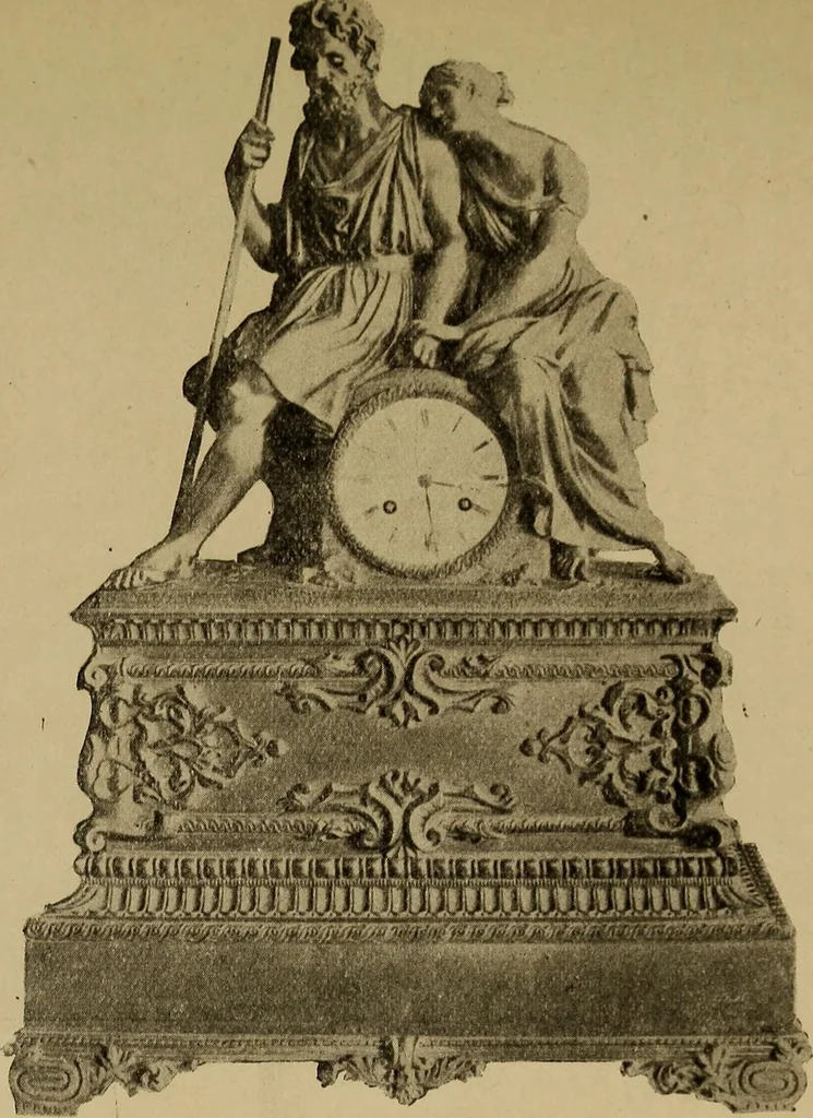 An illustration from Old clocks and watches & their makers : being an historical and descriptive account of the different styles of clocks and watches of the past, in England and abroad, to which is added a list of nearly twelve thousand makers, 1922, leaf 456