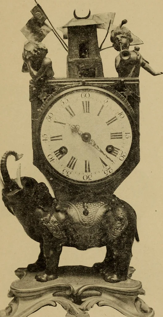 An illustration from Old clocks and watches & their makers : being an historical and descriptive account of the different styles of clocks and watches of the past, in England and abroad, to which is added a list of nearly twelve thousand makers, 1922, leaf 460