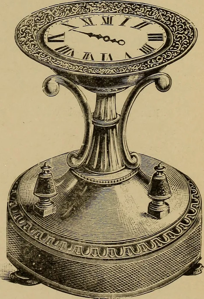 An illustration from Old clocks and watches & their makers : being an historical and descriptive account of the different styles of clocks and watches of the past, in England and abroad, to which is added a list of nearly twelve thousand makers, 1922, leaf 466