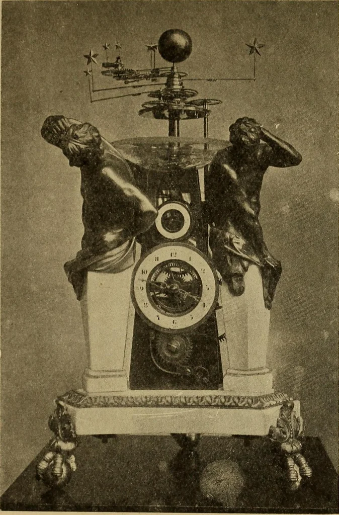 An illustration from Old clocks and watches & their makers : being an historical and descriptive account of the different styles of clocks and watches of the past, in England and abroad, to which is added a list of nearly twelve thousand makers, 1922, leaf 470