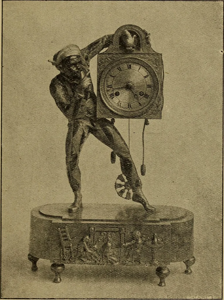 An illustration from Old clocks and watches & their makers : being an historical and descriptive account of the different styles of clocks and watches of the past, in England and abroad, to which is added a list of nearly twelve thousand makers, 1922, leaf 472