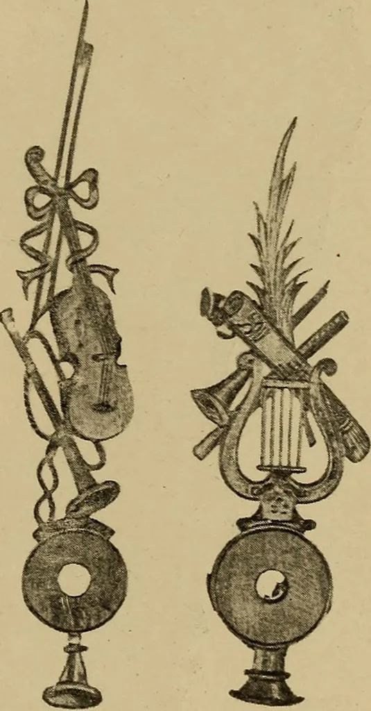 An illustration from Old clocks and watches & their makers : being an historical and descriptive account of the different styles of clocks and watches of the past, in England and abroad, to which is added a list of nearly twelve thousand makers, 1922, leaf 474