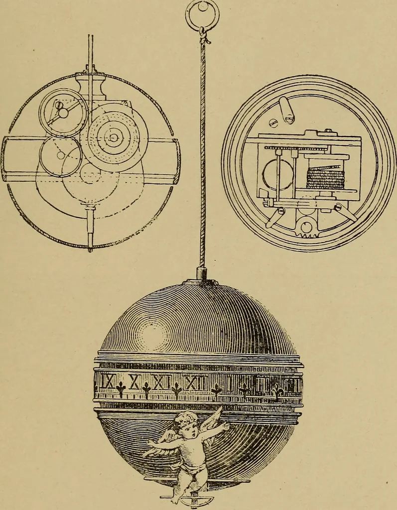 An illustration from Old clocks and watches & their makers : being an historical and descriptive account of the different styles of clocks and watches of the past, in England and abroad, to which is added a list of nearly twelve thousand makers, 1922, leaf 476