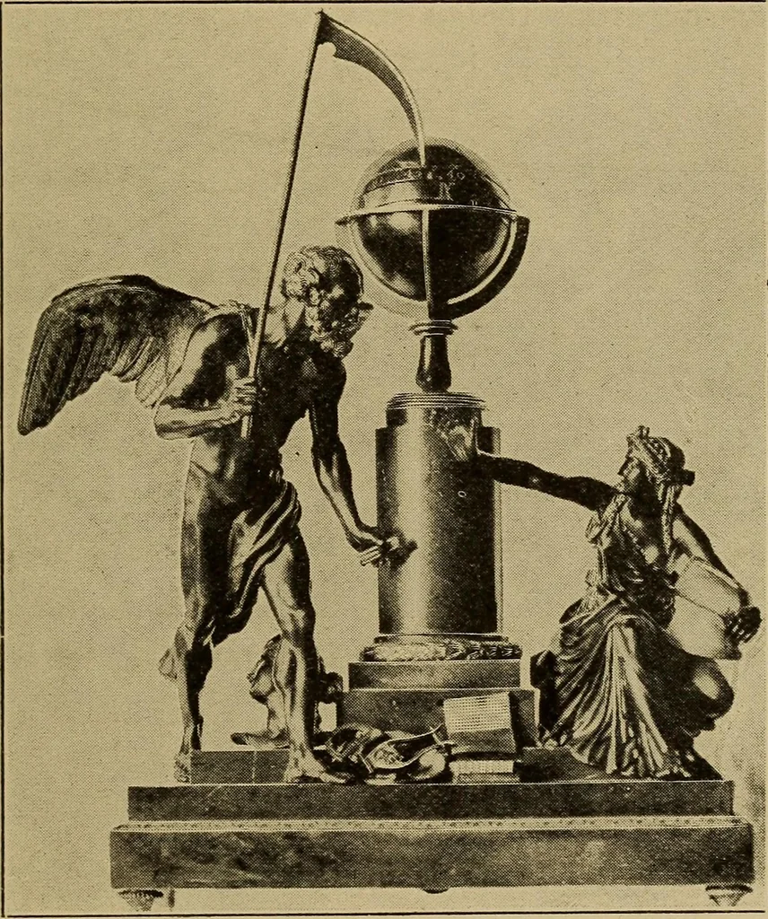 An illustration from Old clocks and watches & their makers : being an historical and descriptive account of the different styles of clocks and watches of the past, in England and abroad, to which is added a list of nearly twelve thousand makers, 1922, leaf 480