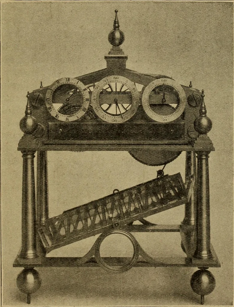 An illustration from Old clocks and watches & their makers : being an historical and descriptive account of the different styles of clocks and watches of the past, in England and abroad, to which is added a list of nearly twelve thousand makers, 1922, leaf 488
