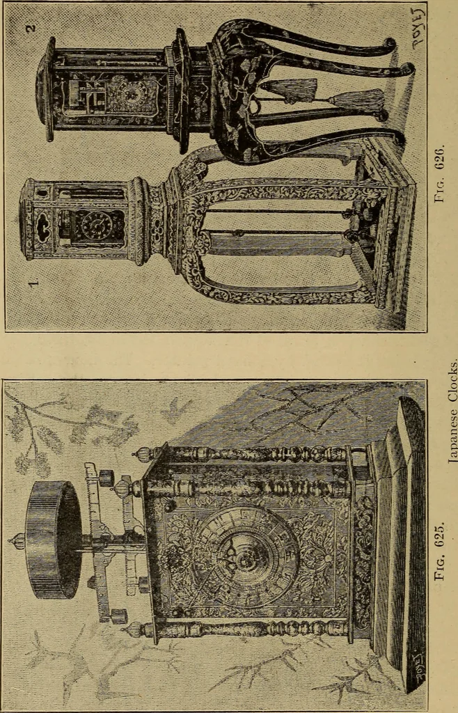 An illustration from Old clocks and watches & their makers : being an historical and descriptive account of the different styles of clocks and watches of the past, in England and abroad, to which is added a list of nearly twelve thousand makers, 1922, leaf 491