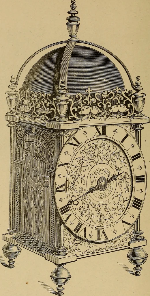An illustration from Old clocks and watches & their makers : being an historical and descriptive account of the different styles of clocks and watches of the past, in England and abroad, to which is added a list of nearly twelve thousand makers, 1922, leaf 495