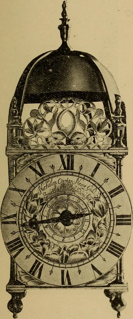 An illustration from Old clocks and watches & their makers : being an historical and descriptive account of the different styles of clocks and watches of the past, in England and abroad, to which is added a list of nearly twelve thousand makers, 1922, leaf 498