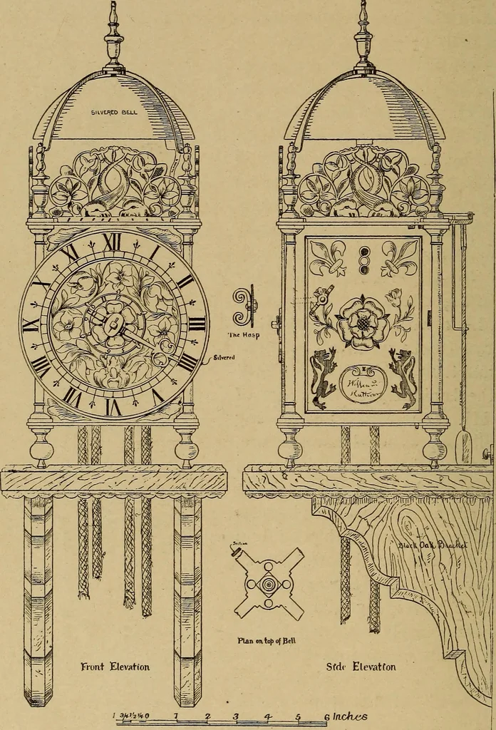 An illustration from Old clocks and watches & their makers : being an historical and descriptive account of the different styles of clocks and watches of the past, in England and abroad, to which is added a list of nearly twelve thousand makers, 1922, leaf 503