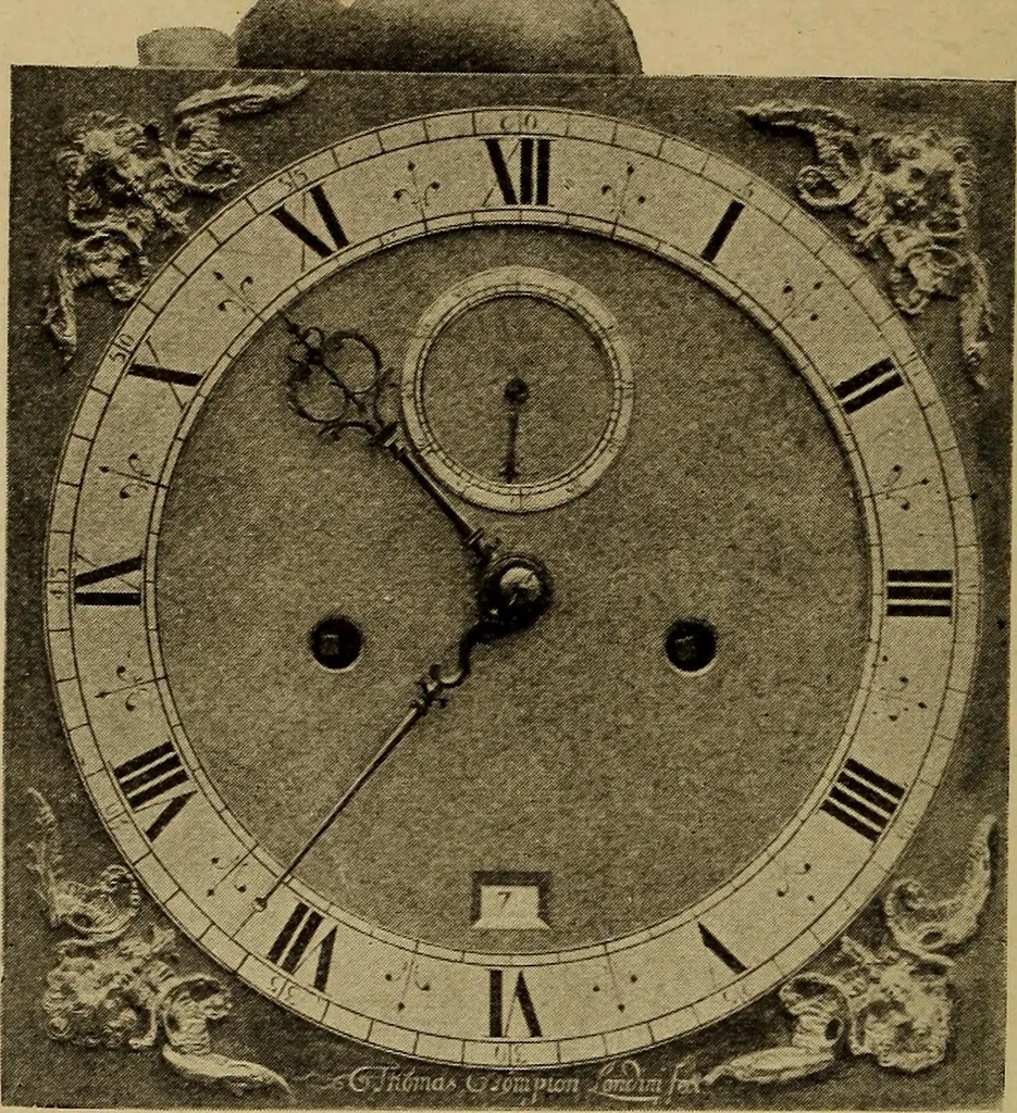 An illustration from Old clocks and watches & their makers : being an historical and descriptive account of the different styles of clocks and watches of the past, in England and abroad, to which is added a list of nearly twelve thousand makers, 1922, leaf 515