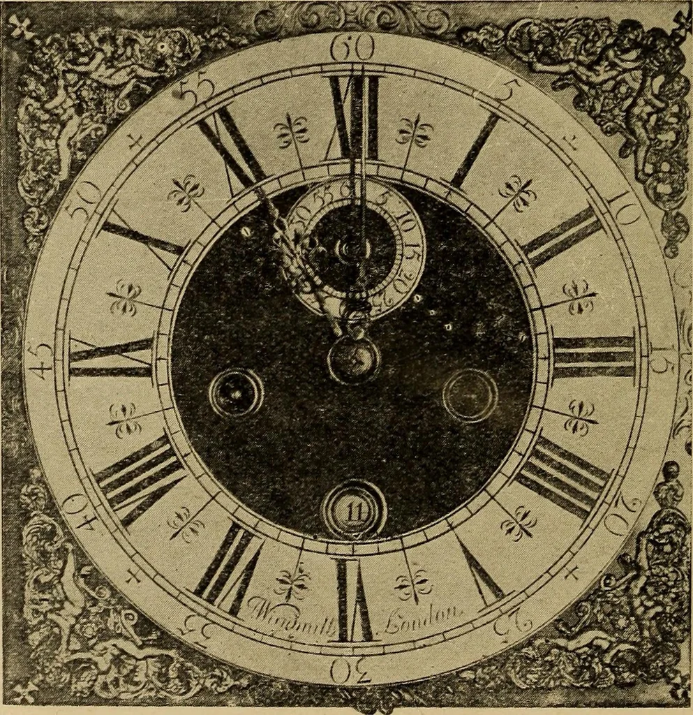 An illustration from Old clocks and watches & their makers : being an historical and descriptive account of the different styles of clocks and watches of the past, in England and abroad, to which is added a list of nearly twelve thousand makers, 1922, leaf 515