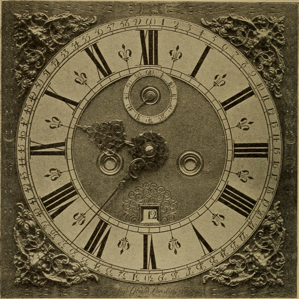 An illustration from Old clocks and watches & their makers : being an historical and descriptive account of the different styles of clocks and watches of the past, in England and abroad, to which is added a list of nearly twelve thousand makers, 1922, leaf 517