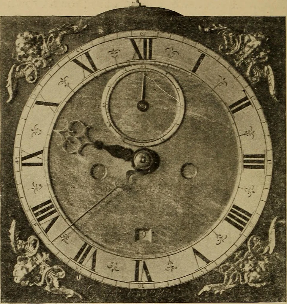 An illustration from Old clocks and watches & their makers : being an historical and descriptive account of the different styles of clocks and watches of the past, in England and abroad, to which is added a list of nearly twelve thousand makers, 1922, leaf 523
