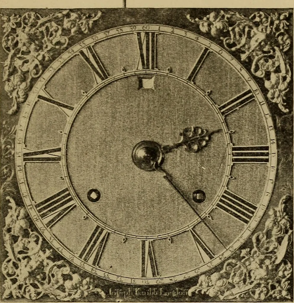 An illustration from Old clocks and watches & their makers : being an historical and descriptive account of the different styles of clocks and watches of the past, in England and abroad, to which is added a list of nearly twelve thousand makers, 1922, leaf 524