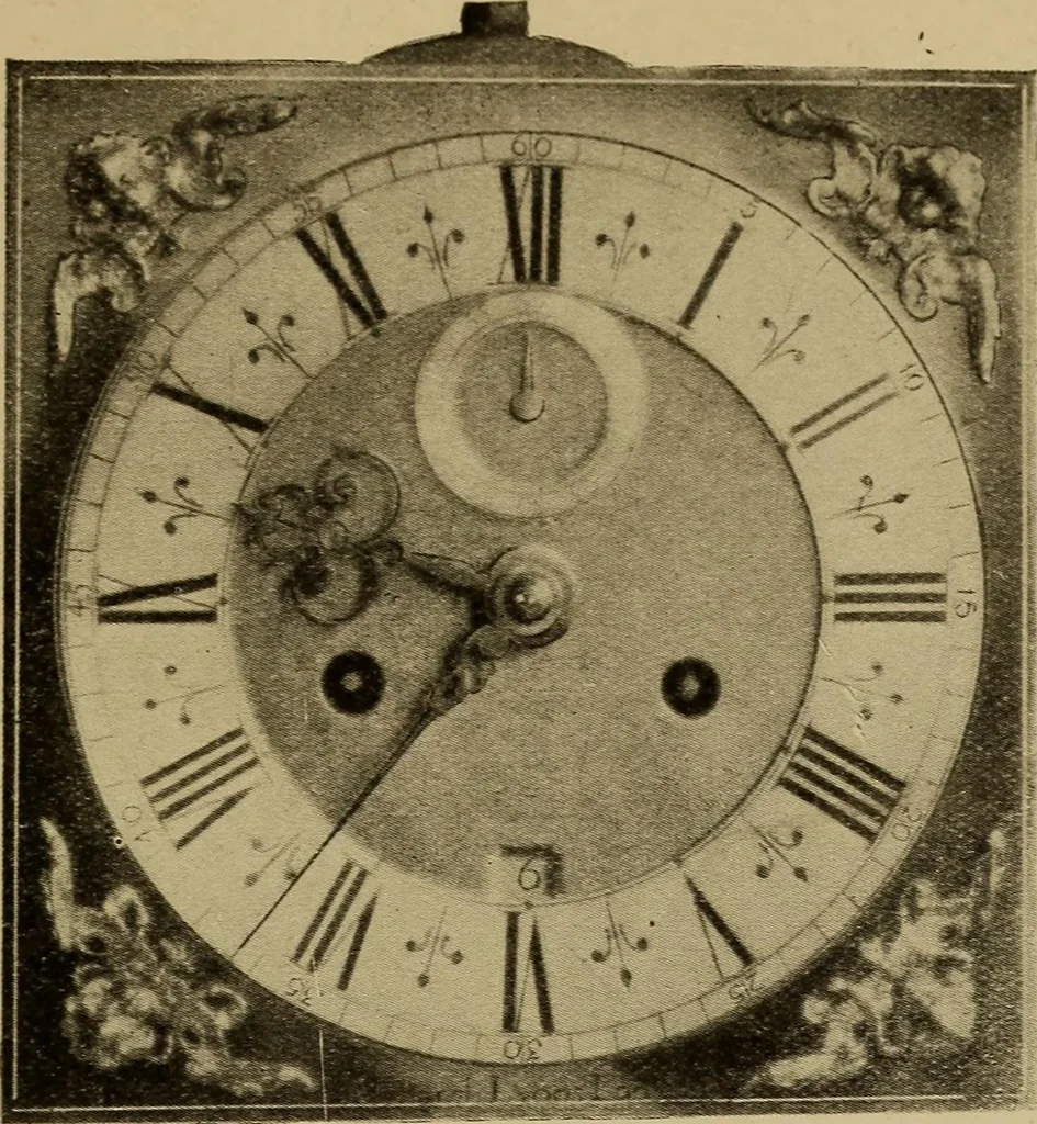 An illustration from Old clocks and watches & their makers : being an historical and descriptive account of the different styles of clocks and watches of the past, in England and abroad, to which is added a list of nearly twelve thousand makers, 1922, leaf 526