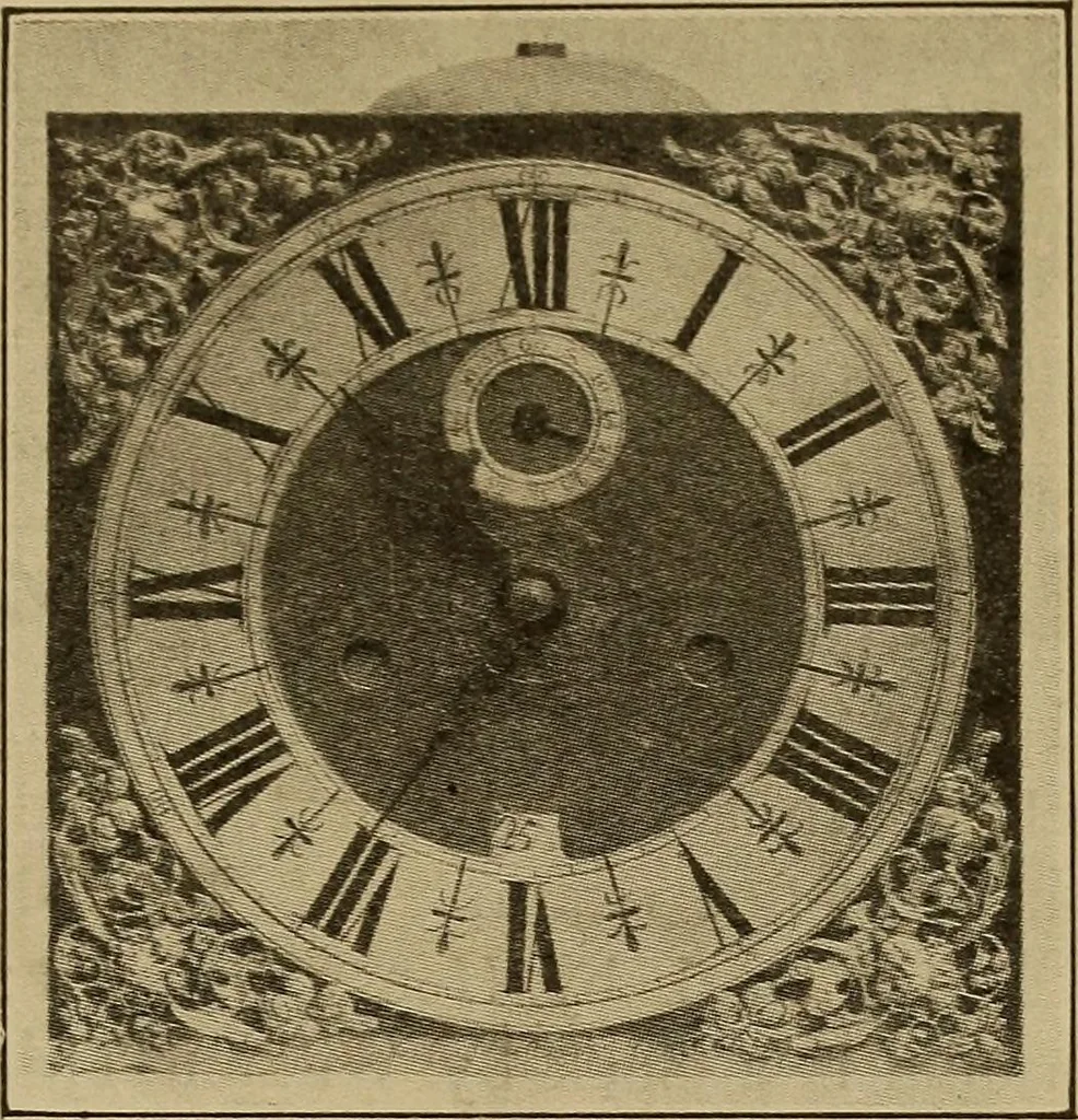 An illustration from Old clocks and watches & their makers : being an historical and descriptive account of the different styles of clocks and watches of the past, in England and abroad, to which is added a list of nearly twelve thousand makers, 1922, leaf 550