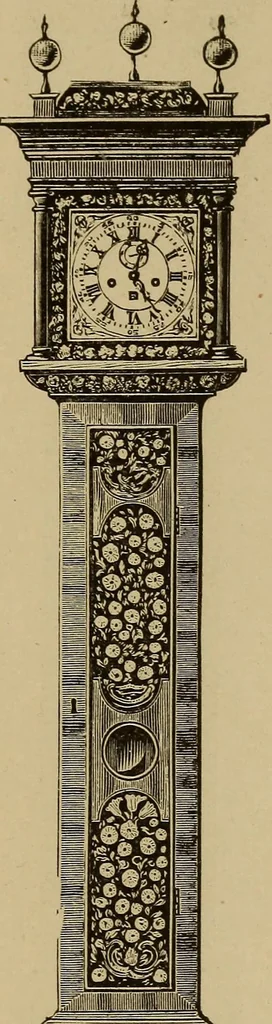 An illustration from Old clocks and watches & their makers : being an historical and descriptive account of the different styles of clocks and watches of the past, in England and abroad, to which is added a list of nearly twelve thousand makers, 1922, leaf 552