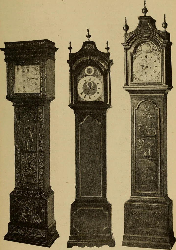 An illustration from Old clocks and watches & their makers : being an historical and descriptive account of the different styles of clocks and watches of the past, in England and abroad, to which is added a list of nearly twelve thousand makers, 1922, leaf 558