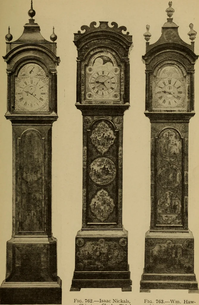An illustration from Old clocks and watches & their makers : being an historical and descriptive account of the different styles of clocks and watches of the past, in England and abroad, to which is added a list of nearly twelve thousand makers, 1922, leaf 576
