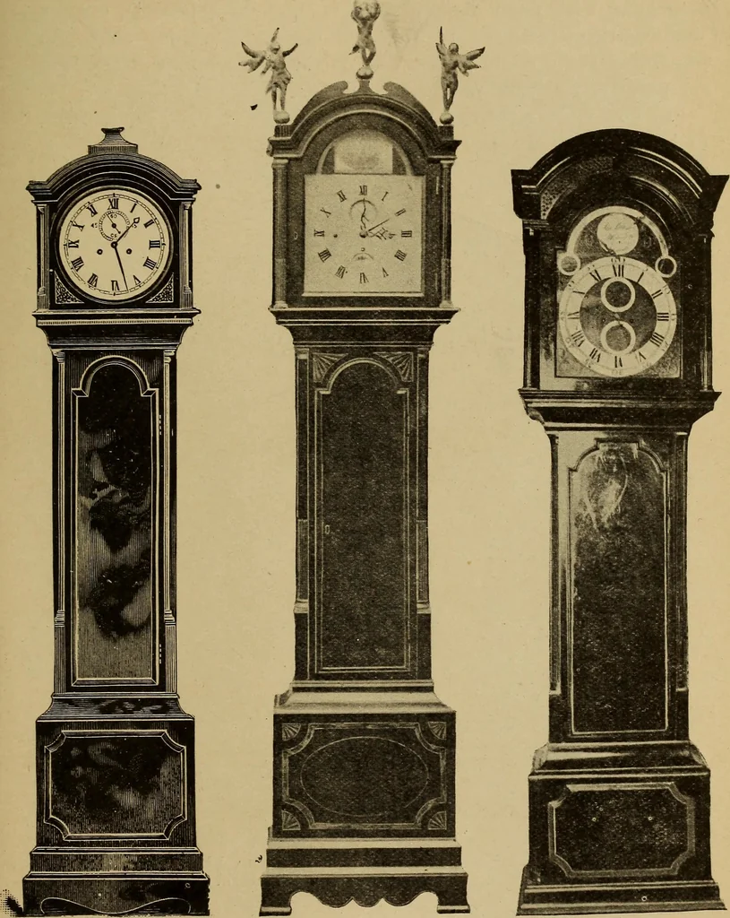 An illustration from Old clocks and watches & their makers : being an historical and descriptive account of the different styles of clocks and watches of the past, in England and abroad, to which is added a list of nearly twelve thousand makers, 1922, leaf 582