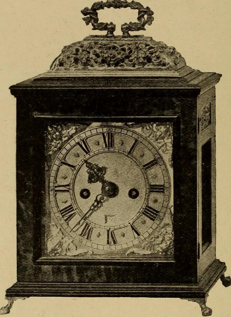 An illustration from Old clocks and watches & their makers : being an historical and descriptive account of the different styles of clocks and watches of the past, in England and abroad, to which is added a list of nearly twelve thousand makers, 1922, leaf 585